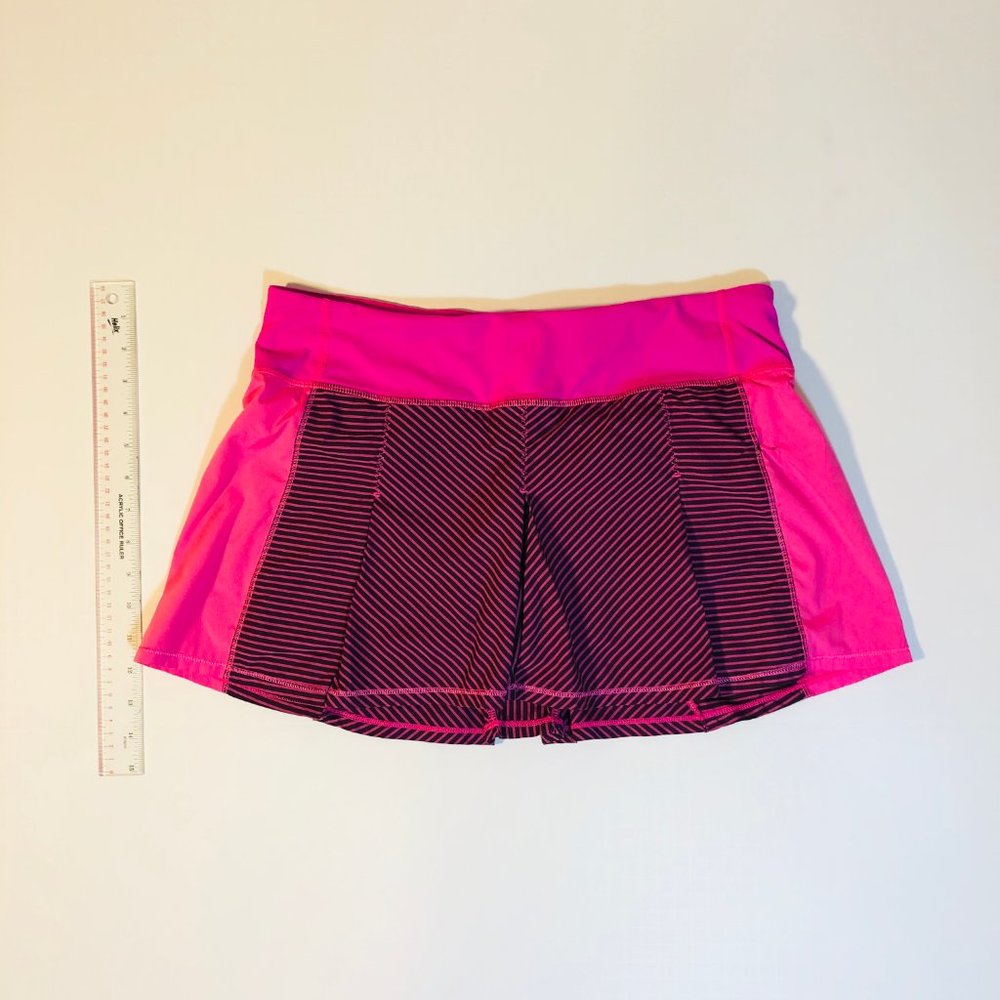 Lululemon Fast Cat Hyper Stripe Run Skirt